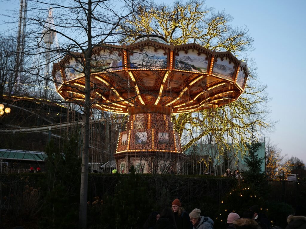 Gothenburg Christmas market in Liseberg Amusement Park