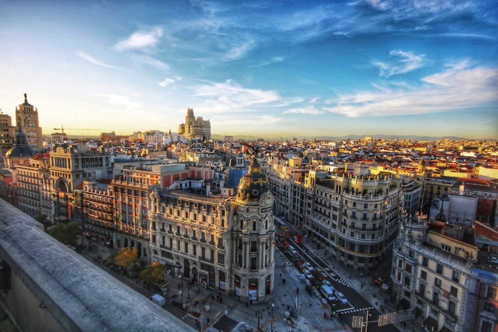 panoramic view of Madrid