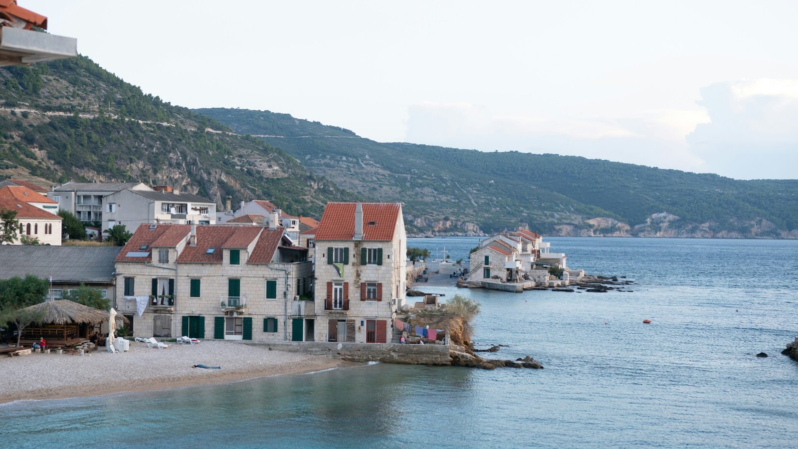 A view of Vis Island’s coast with crystal-clear waters