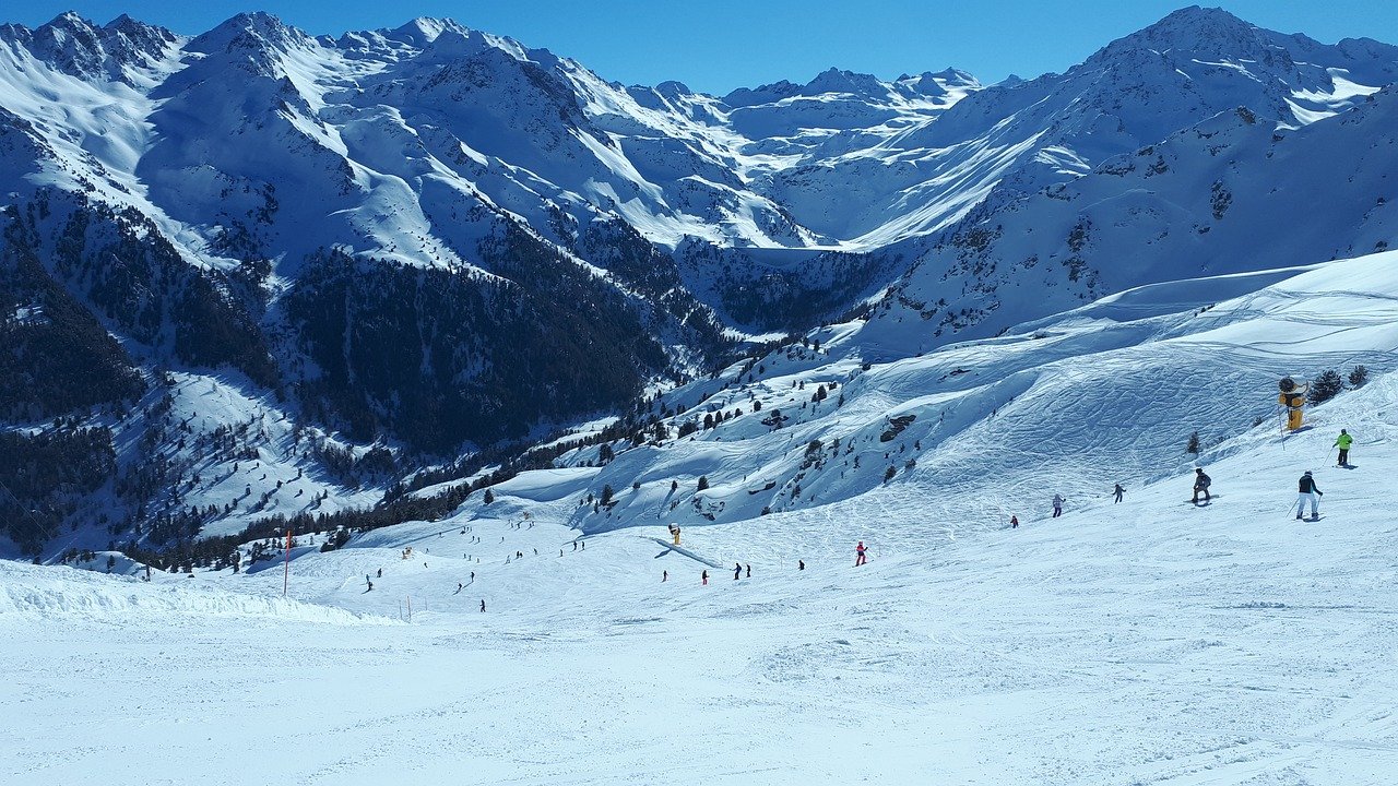 skiers tackling the off-piste terrain.